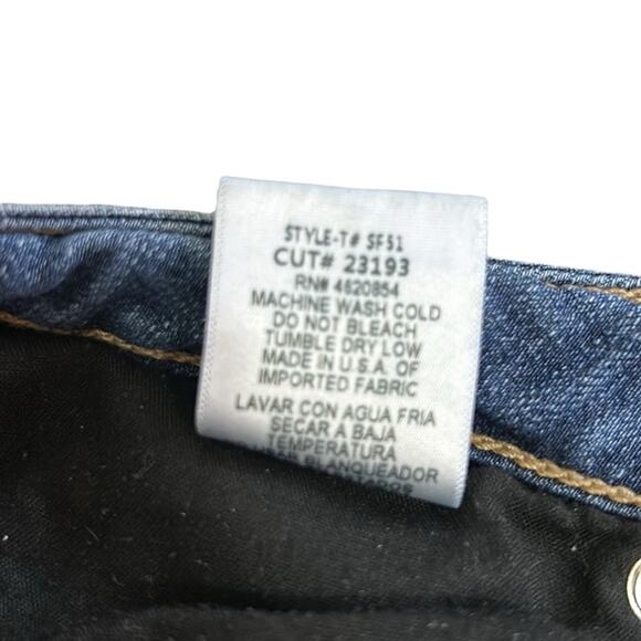 Just Black Womens Distressed Denim Jeans, Size 27 - Picture 3 of 6